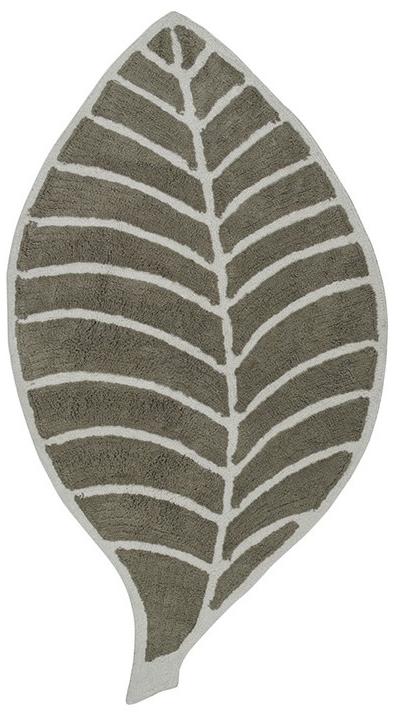 Tapete Leaf Bege / Marfim | Tamanho: 80 × 140 cm