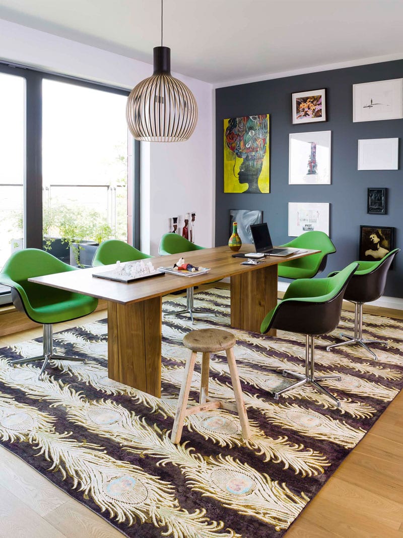 Tapete Feathers Lane Feito à Mão Luxury