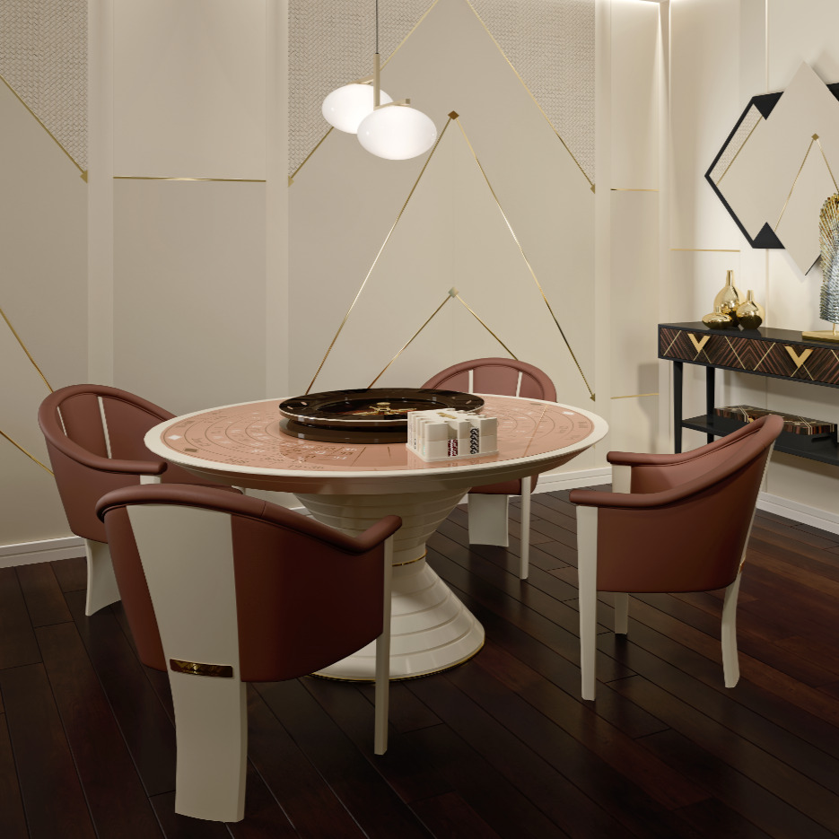 Mesa de Roleta Redonda Convivium