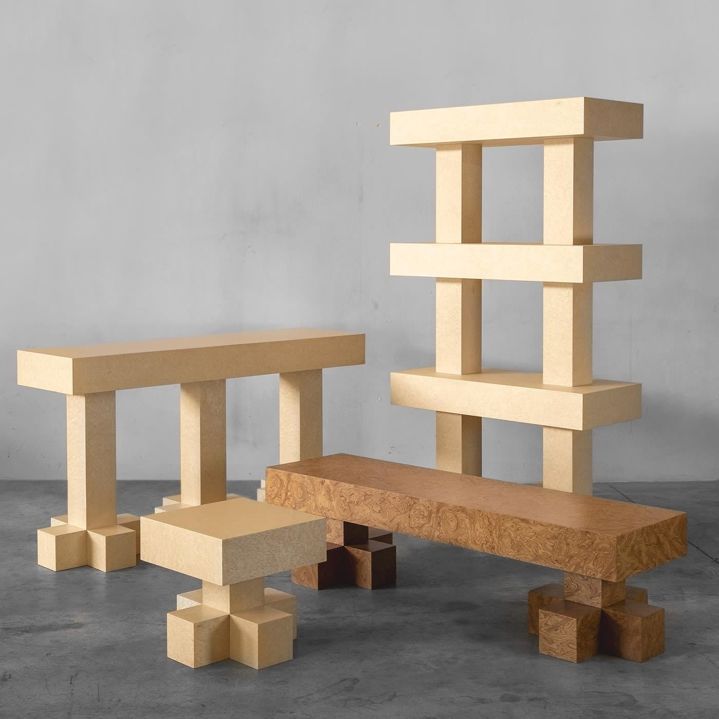 Banco madeira minimalista