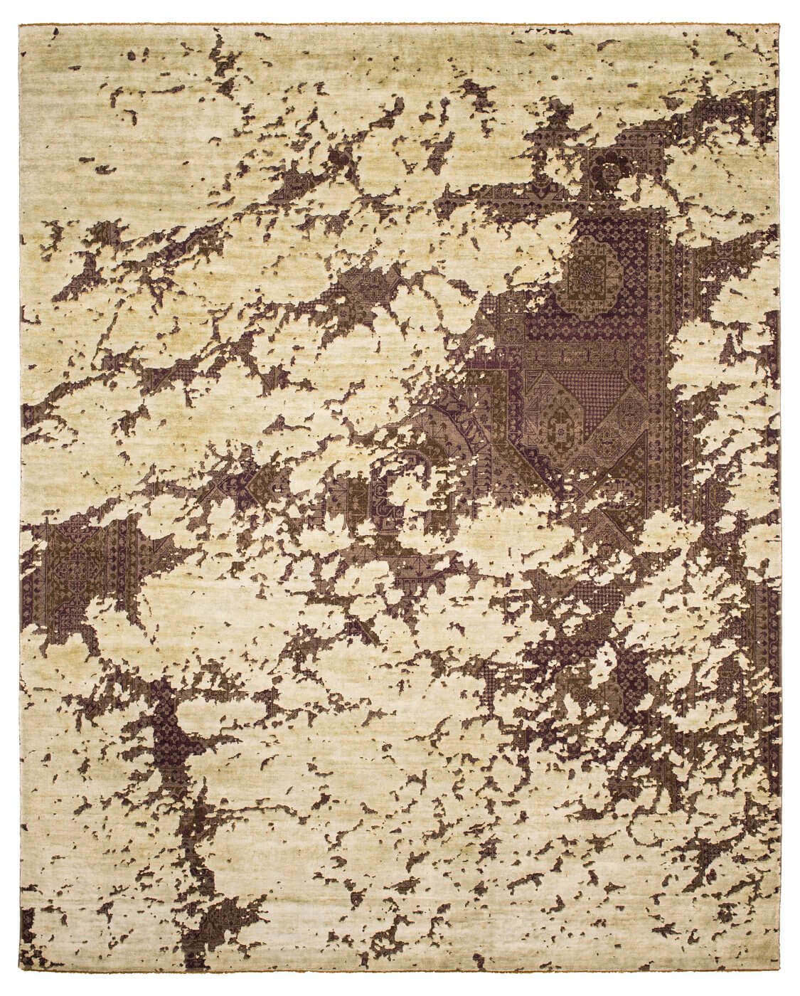 Tapete Seda Mamluk Temple Aerial Cinzento Cinzento Prateado | Tamanho: 300 × 400 cm