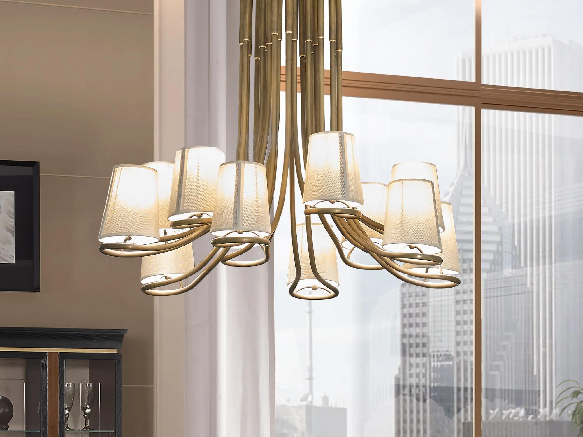 Lustre italiano Dilan 12 luzes
