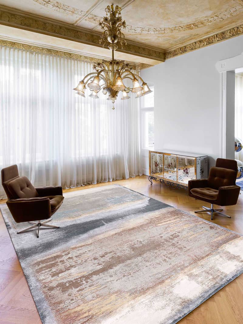 Tapete Bege Mix Feito à Mão Luxury