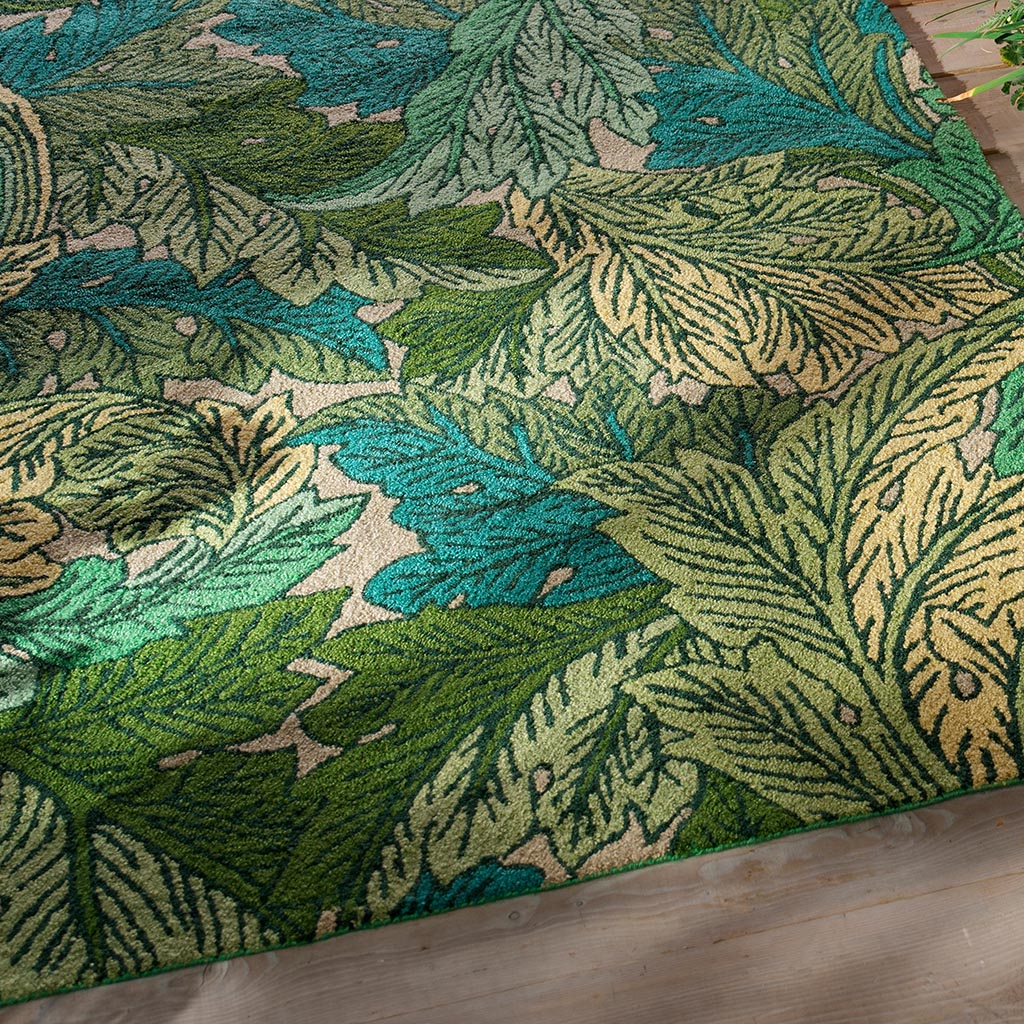 Tapete Exterior Acanthus Urtiga/Azul Céu | Tamanho: 160 × 230 cm