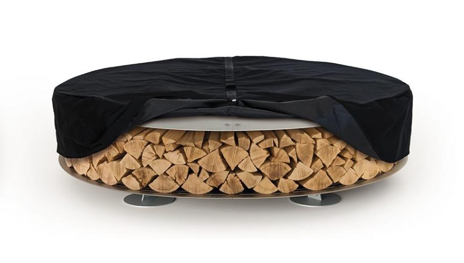 Lareira exterior aço Zero | Acabamento: Corten | Dimensões: Ø 150 cm