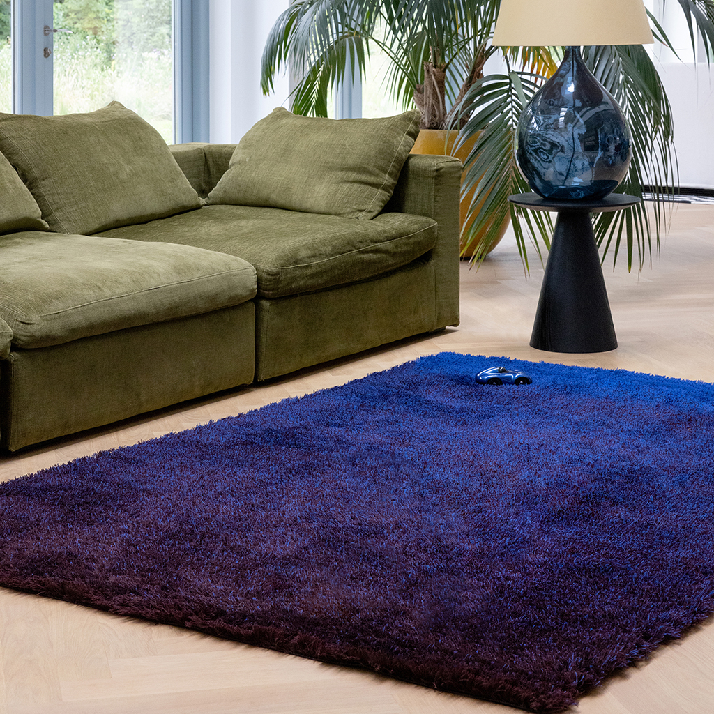 Tapete Shade High Azul Elétrico/Beringela | Tamanho: 200 × 300 cm