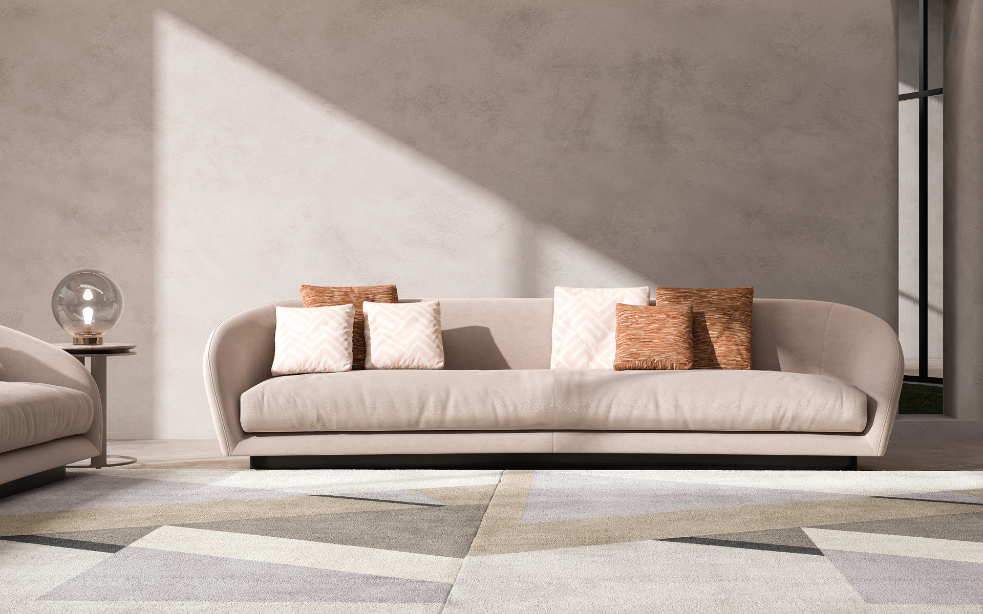 Sofá Italiano Downtown | Dimensões: L 300 cm