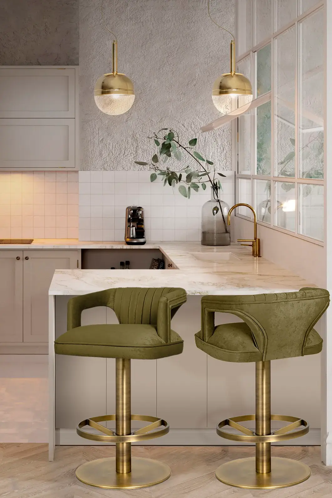 Banco balcão giratório Dune II