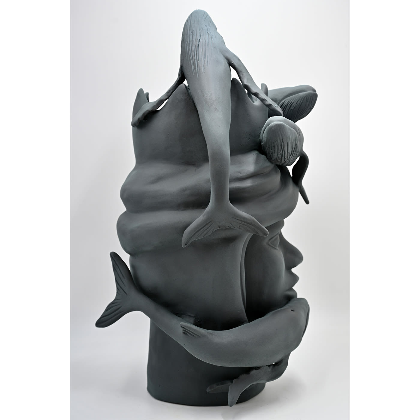 Escultura Moor's Head cinzenta