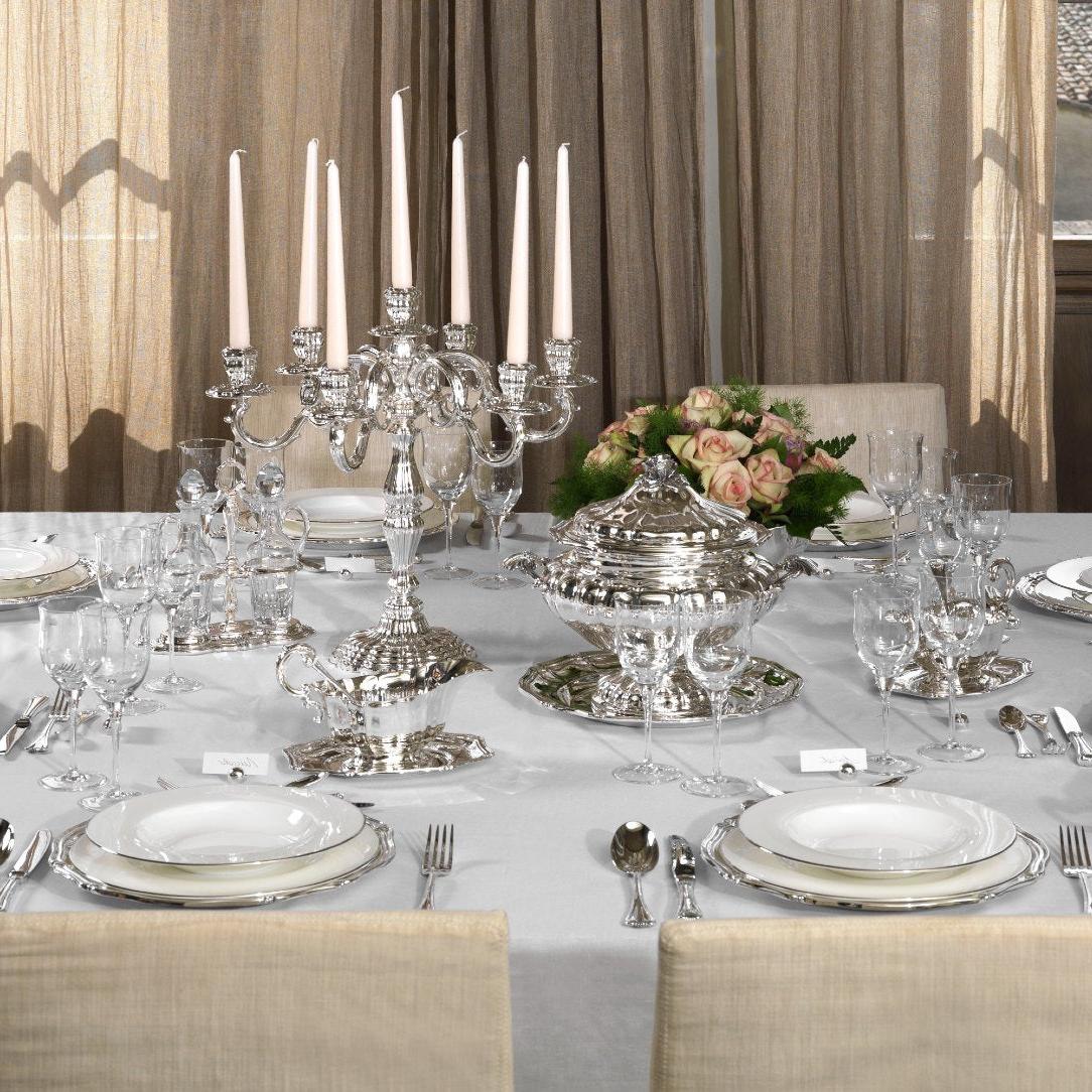 Candelabro Royal prateado | Configuração: 5-Lights Candelabro Royal prateado | Configuração: 5-Lights
