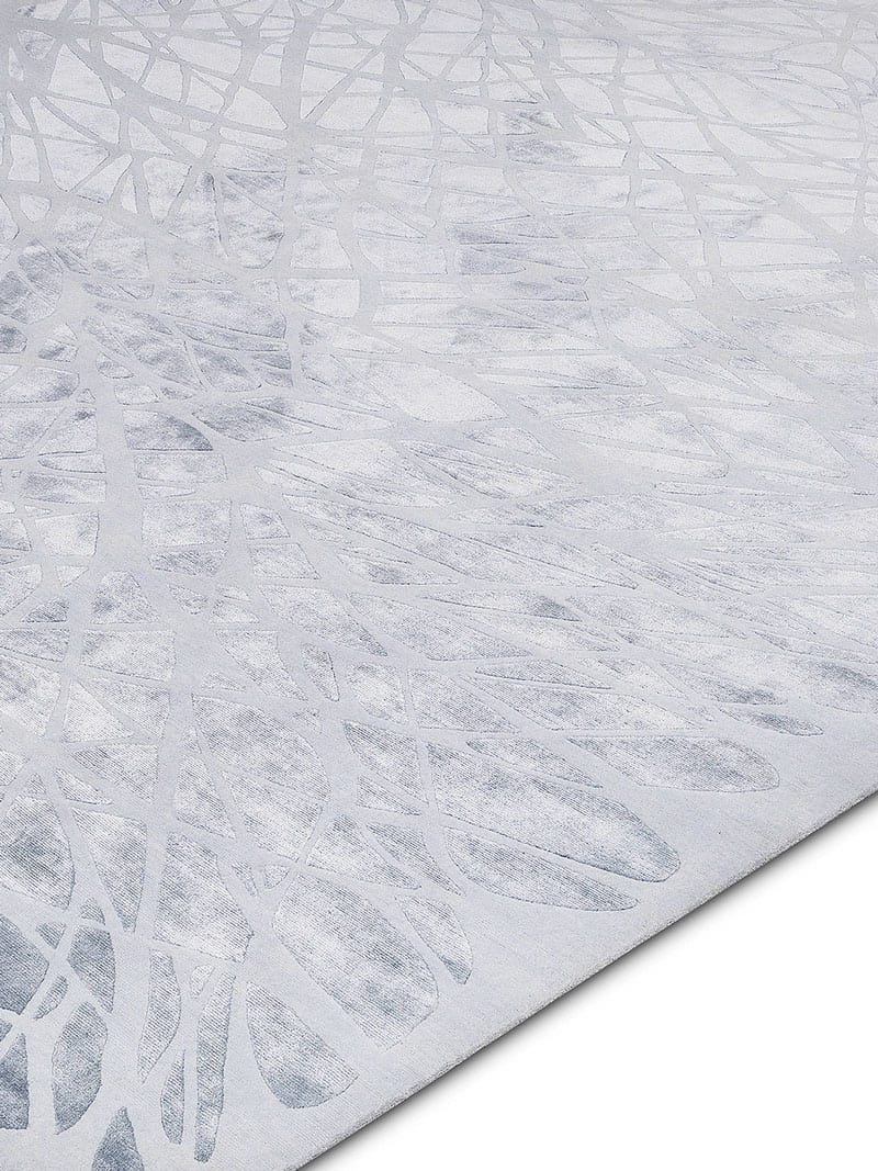 Tapete Dresden Prateado Luxury Feito à Mão