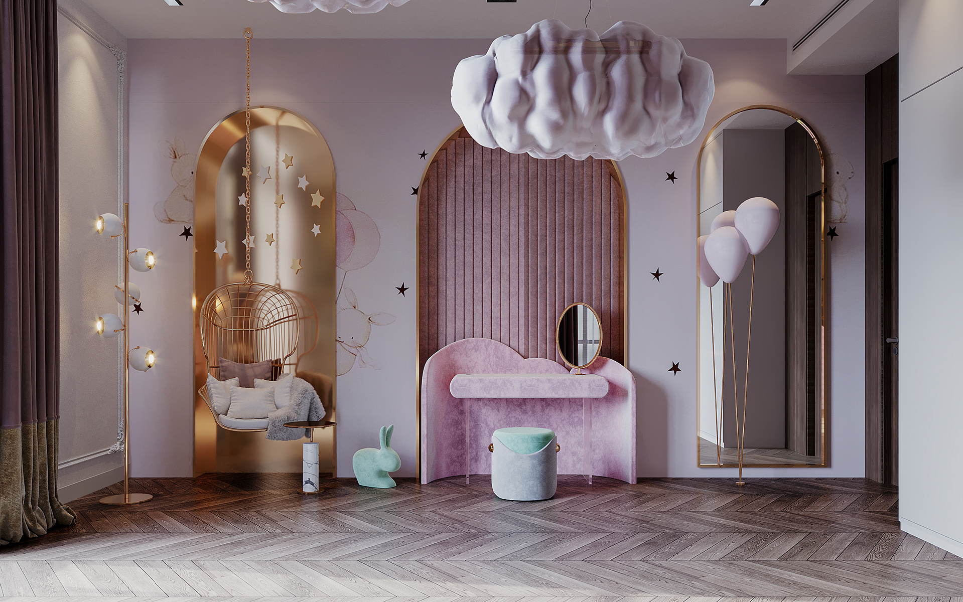 Candeeiro de pé visionário