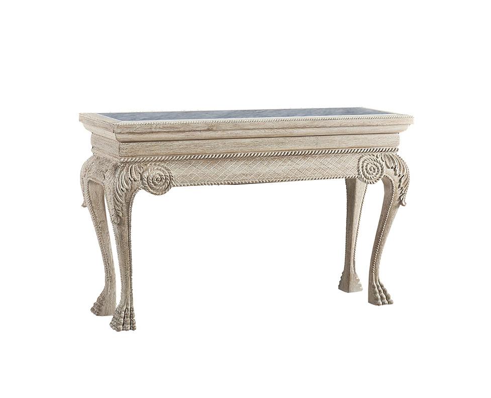 Mini Consola York Venetian White Oak