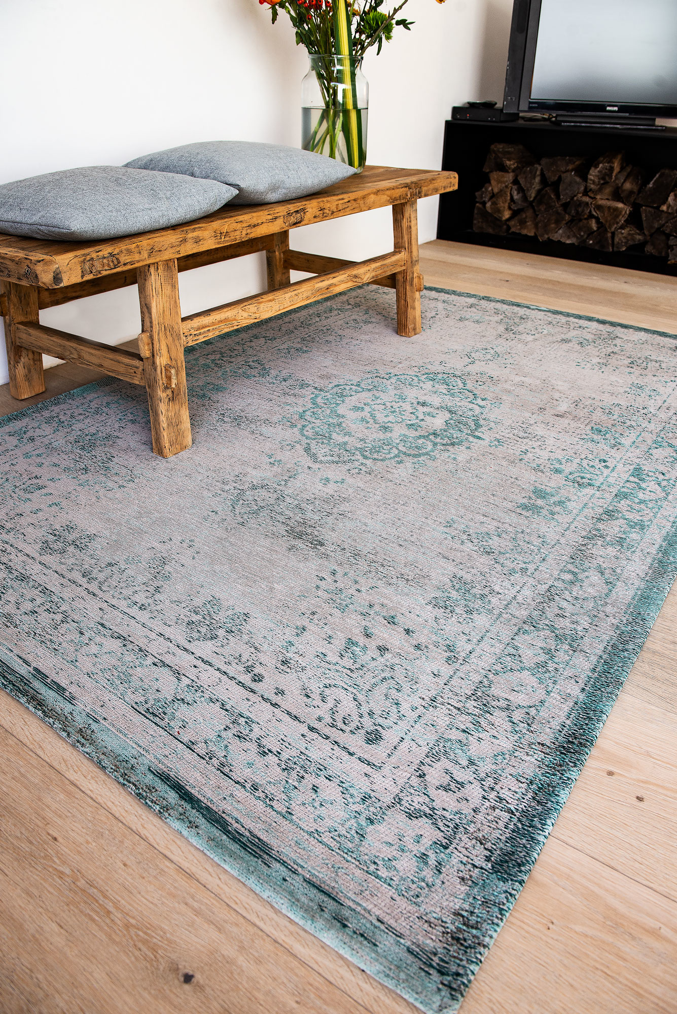Tapete Vintage Style Jade Ostra 8259 | Tamanho: 170 × 240 cm