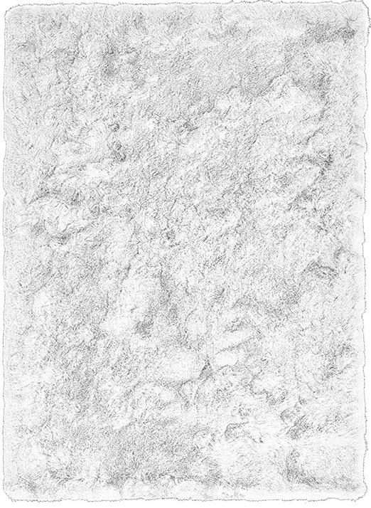 Tapete Shaggy Aster Branco | Tamanho: 160 × 240 cm