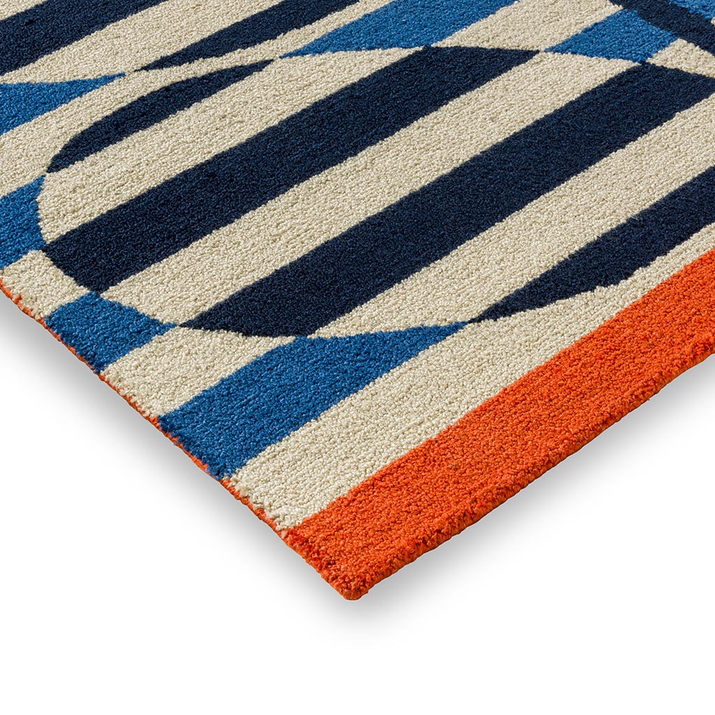 Tapete Exterior Stripy Stem Azure | Tamanho: 160 × 230 cm