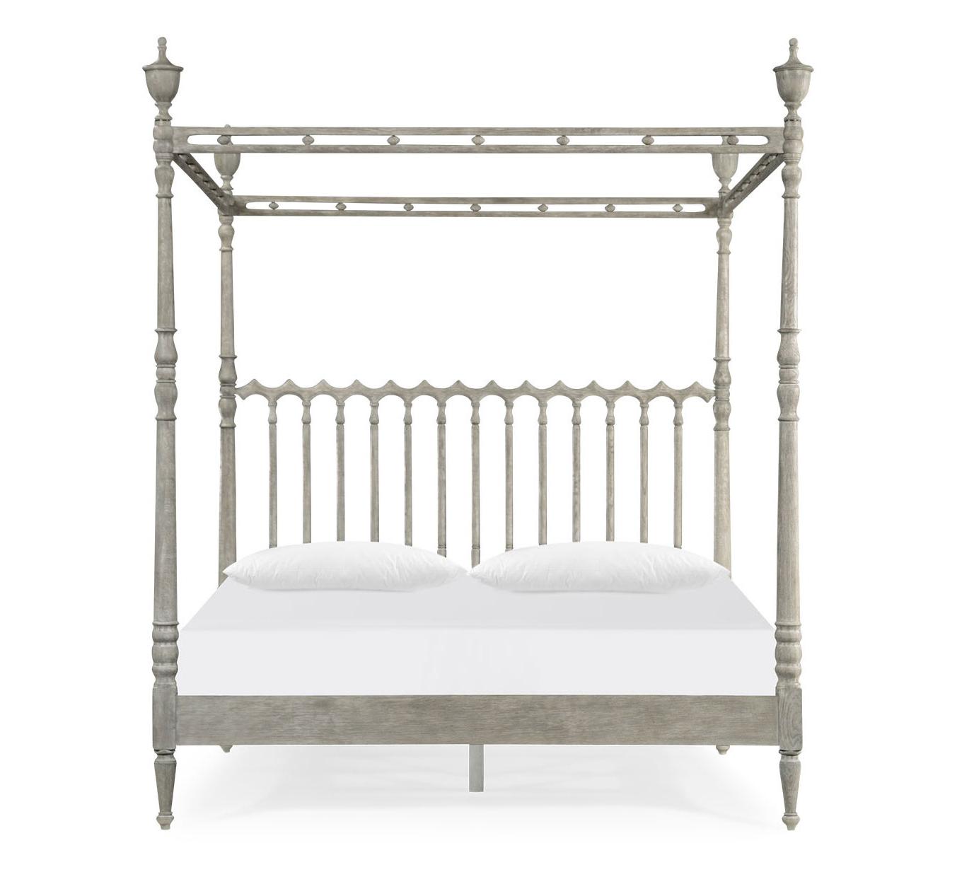 Cama de Casal Morris King Greyed Oak