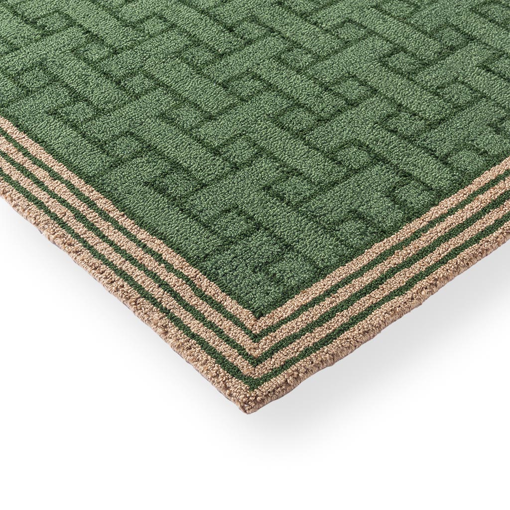 Tapete Exterior Monogram Verde | Tamanho: 140 × 200 cm