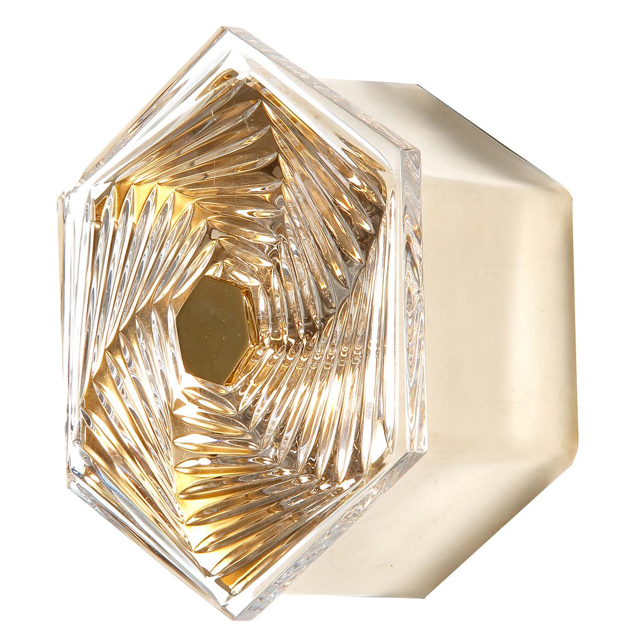 Plafão Pequeno Hexagonal em Cristal