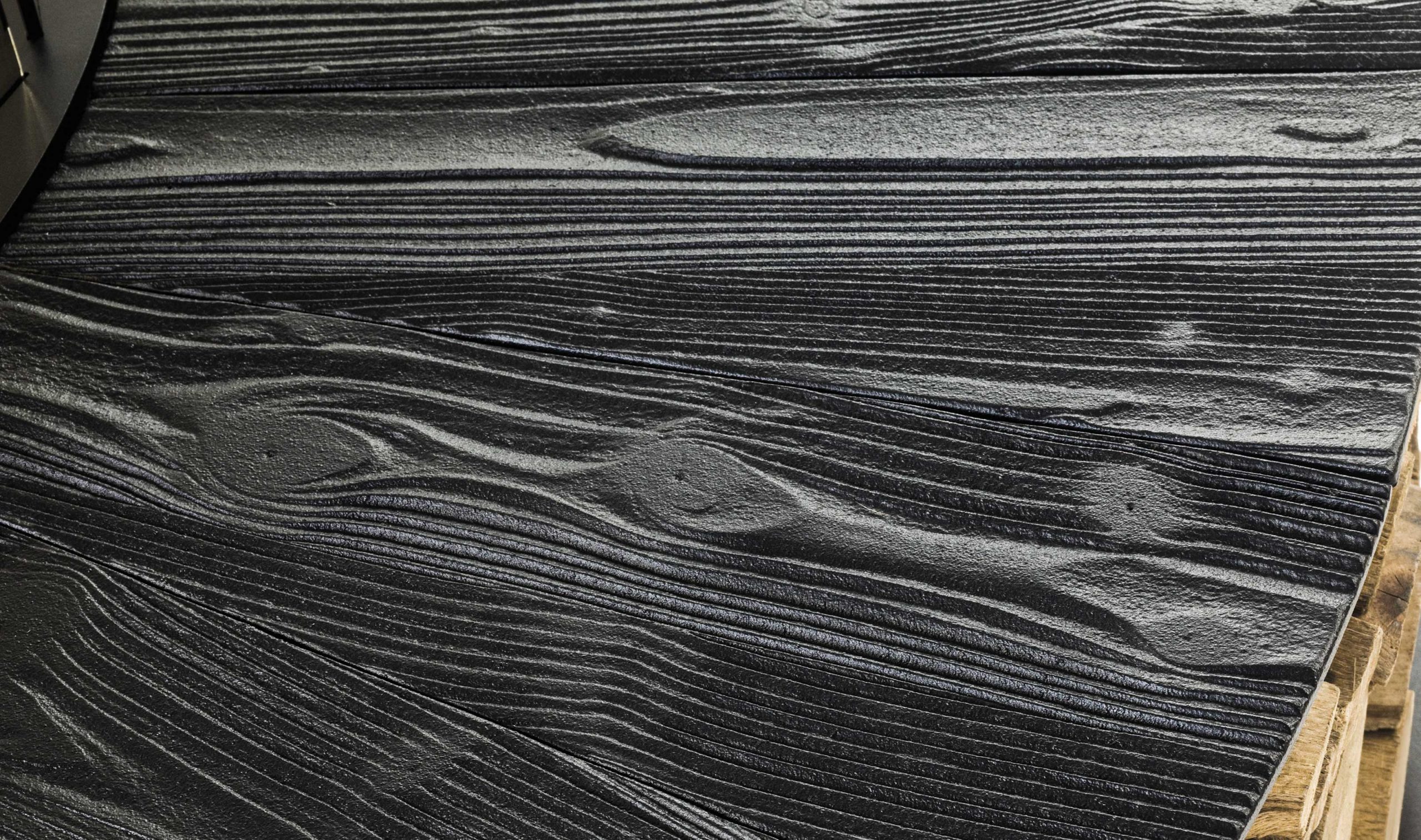 Lareira exterior textura Zero preta