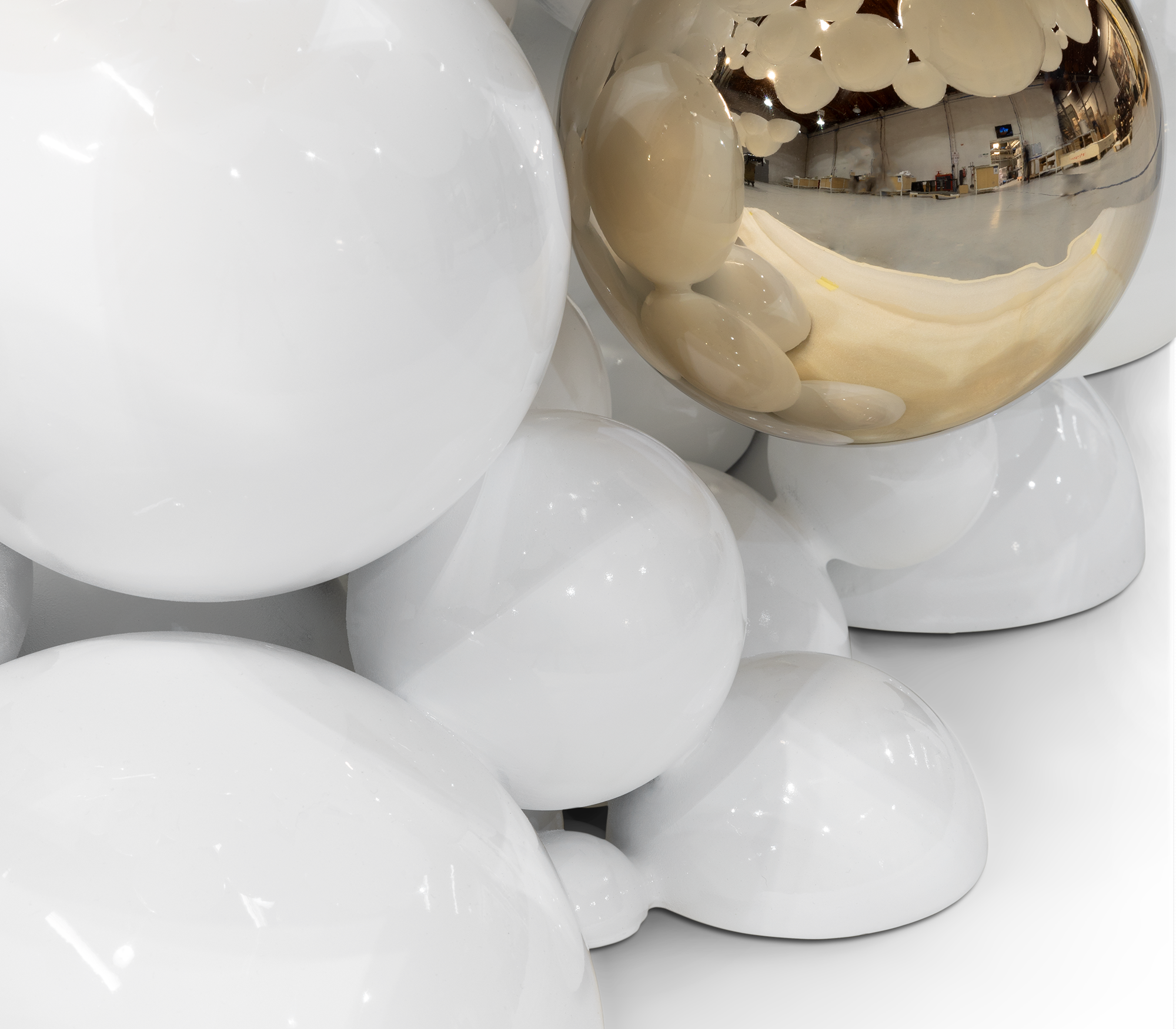 Mesa de Centro Branca Orbit