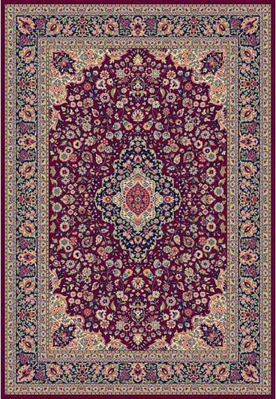 Tapete Oriental Vermelho Tecido à Máquina | Tamanho: 137 × 195 cm