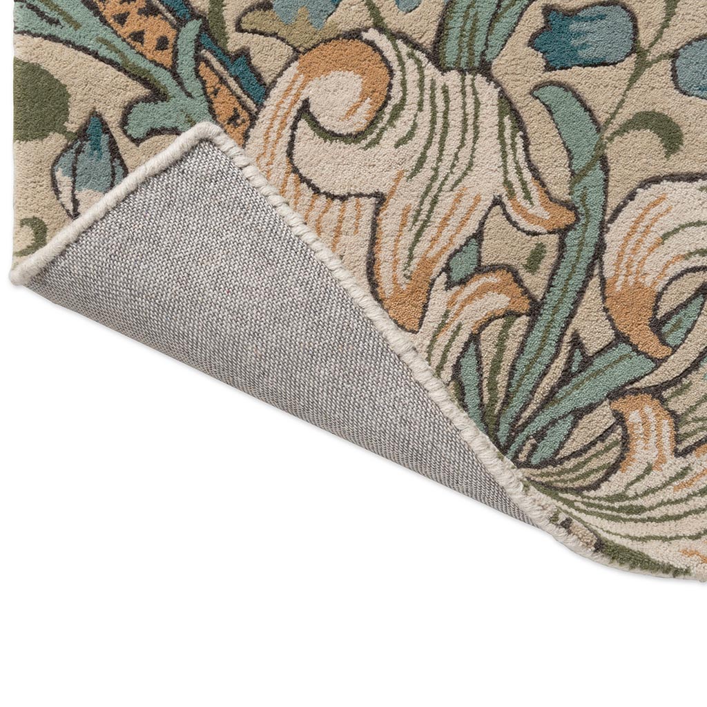 Tapete Golden Lily Green Red