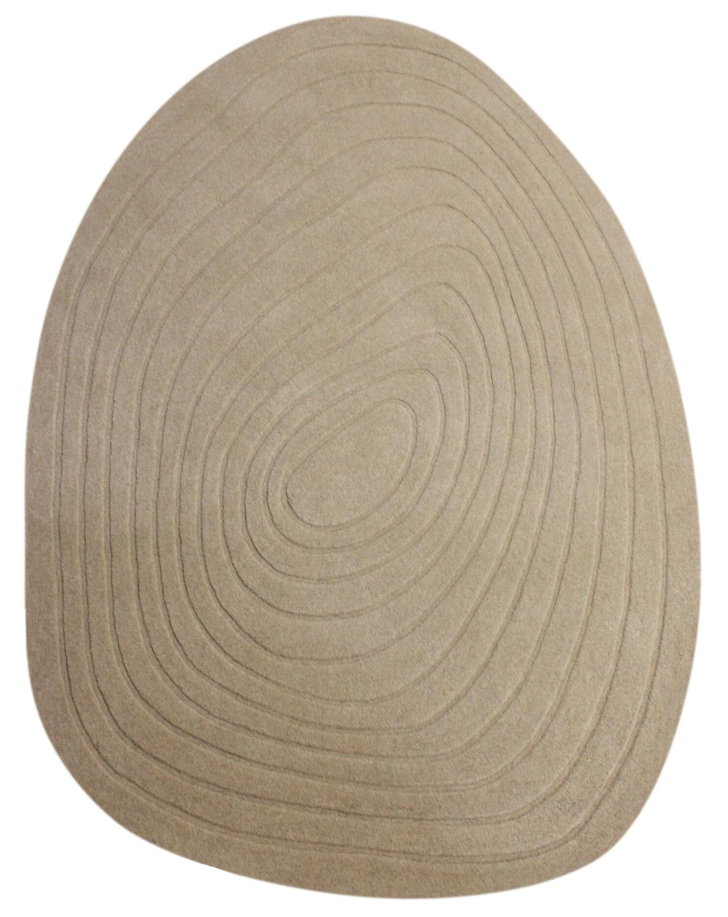 Tapete Forma Orgânica Bege