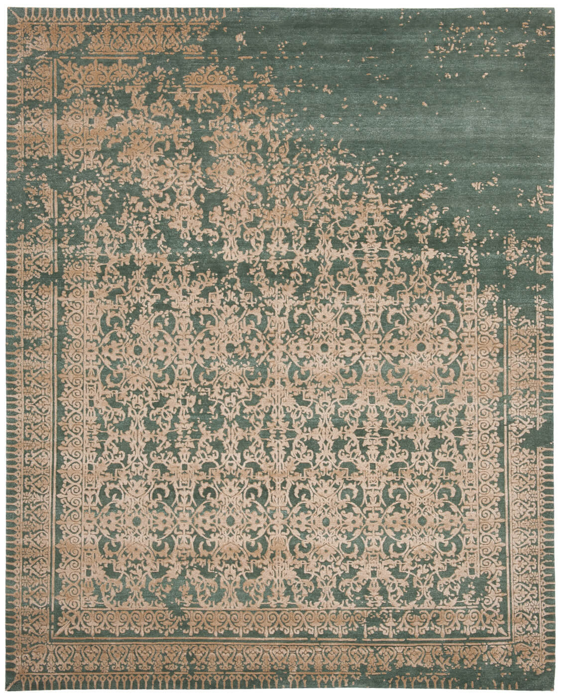 Tapete Ferrara Rocked Verde | Tamanho: 280 × 360 cm