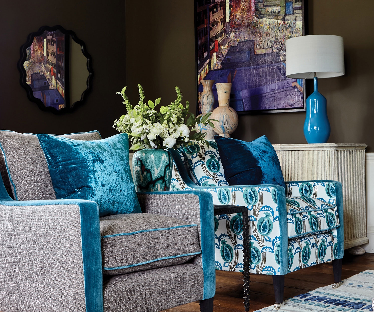 Almofada Paddy - Marine 50 × 50