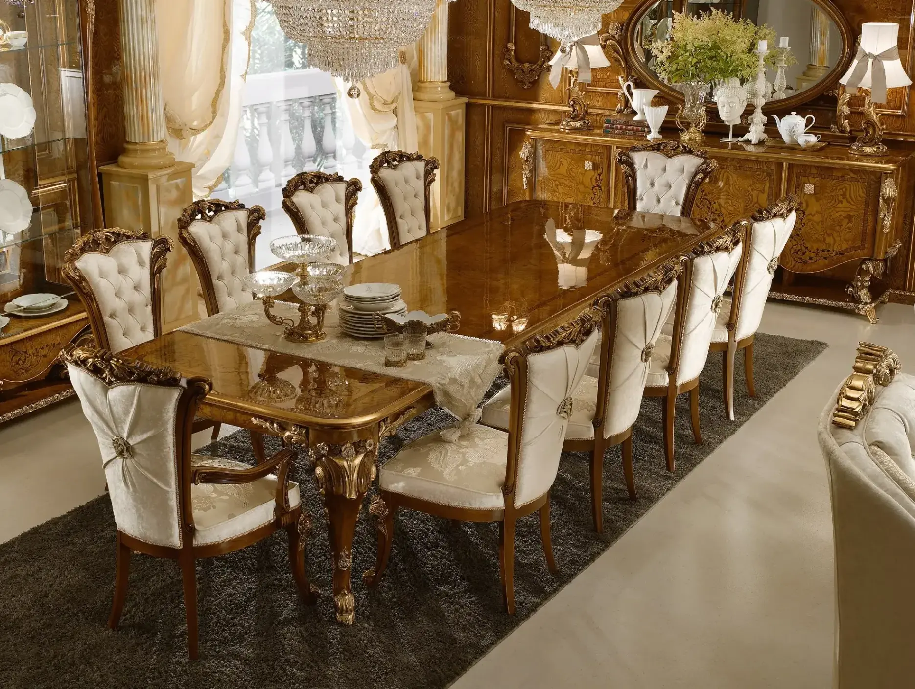 Mesa de Jantar Italiana de Luxo