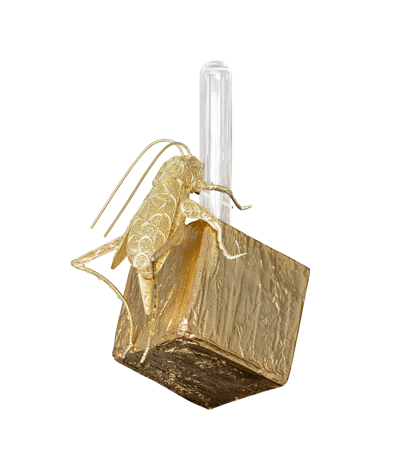 Candeeiro de parede pequeno Geode filigrana Cricket