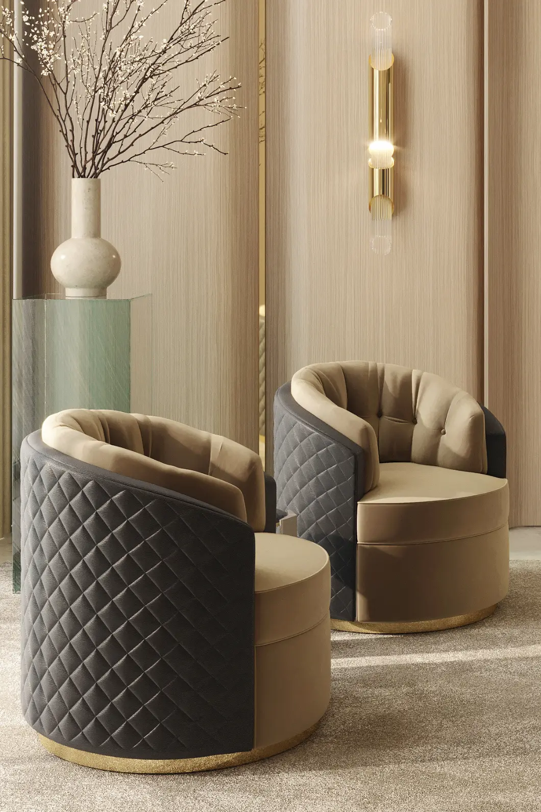Poltrona Giratória Luxe