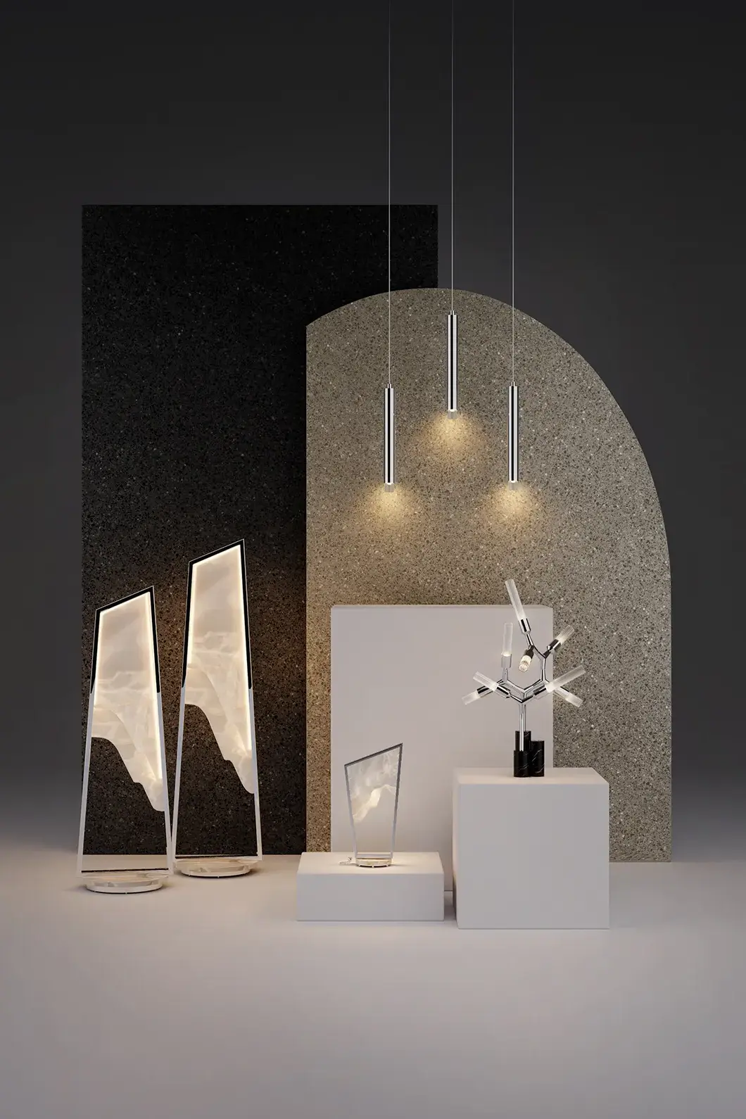 Candeeiro suspenso pequeno cascata