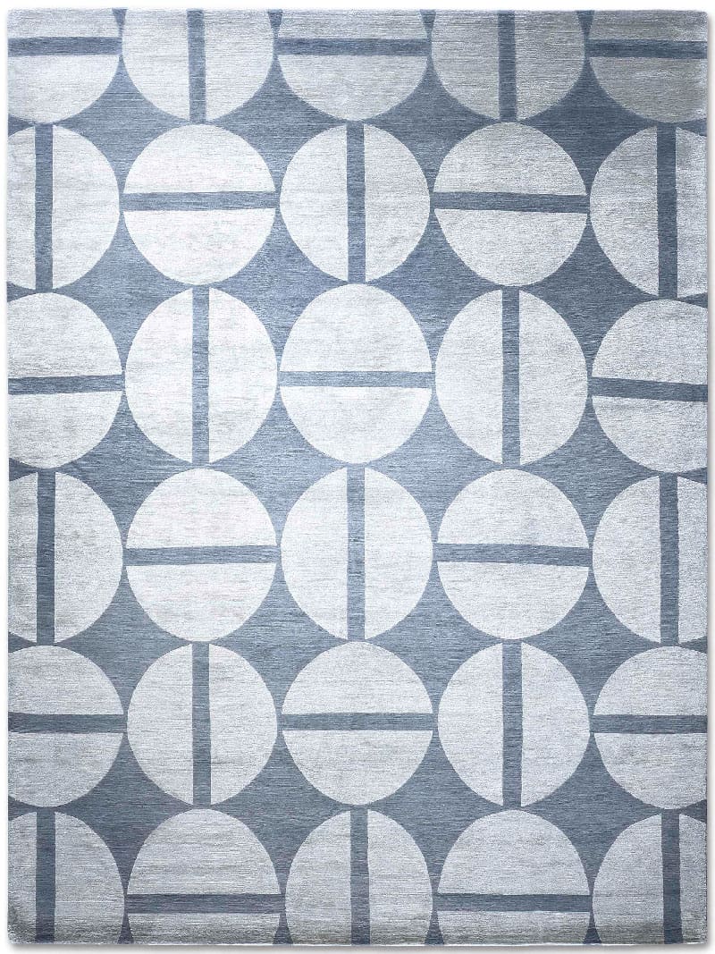 Tapete Prateado Feito à Mão