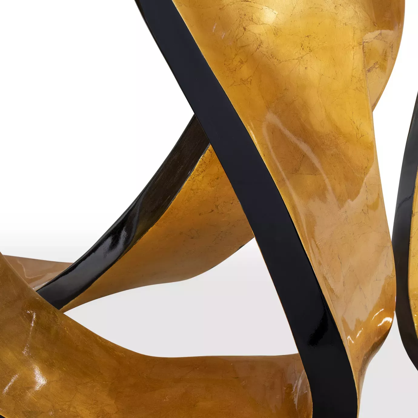 Mesa de Jantar Folha Dourada Ribbon