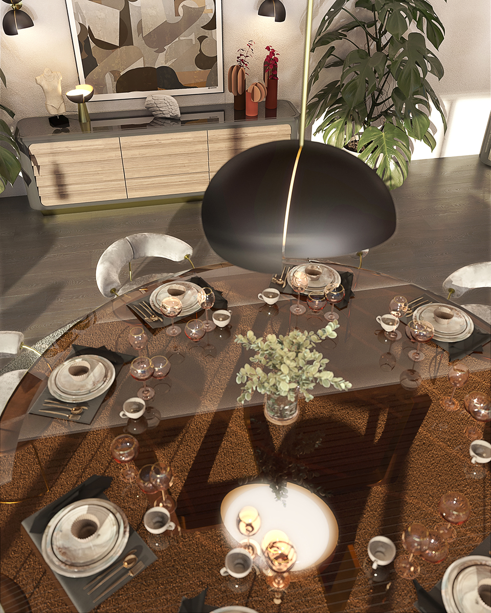 Candeeiro suspenso ilusão - 2