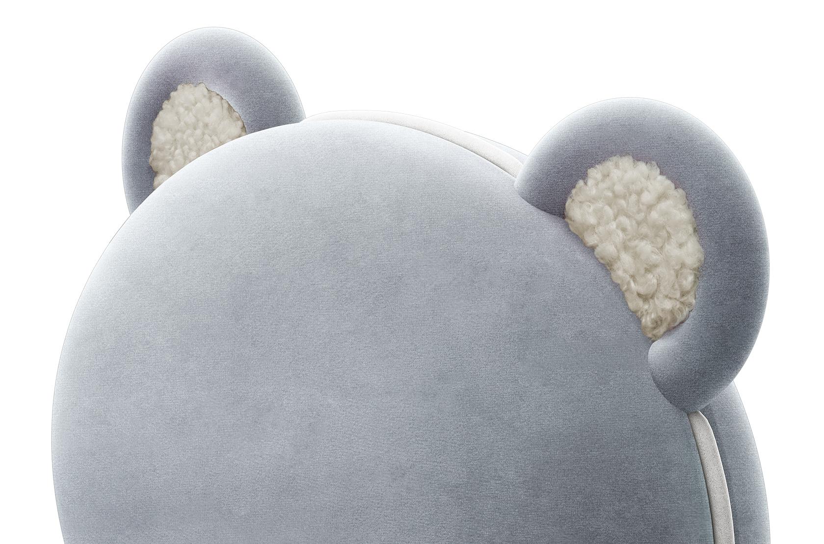 Cadeira infantil Fluffy Bear azul-claro