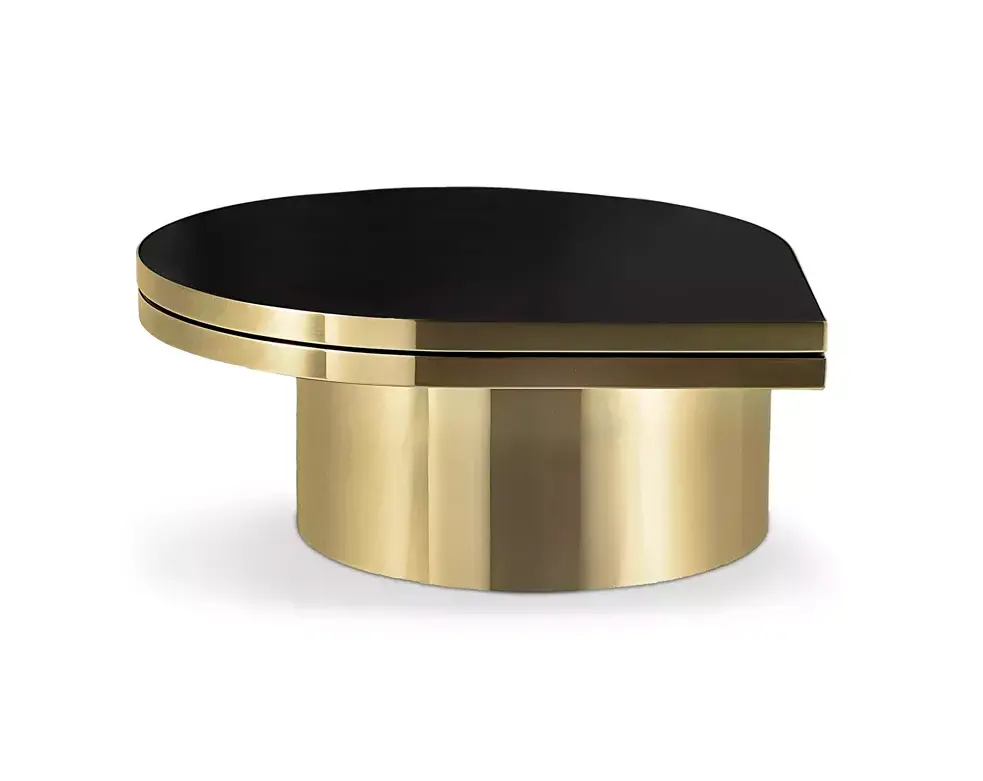 Mesa de Centro Latão Polido Dewdrops