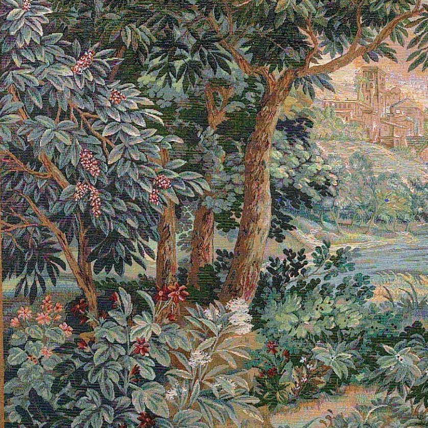 Tapeçaria cascata verdura (quadrado)