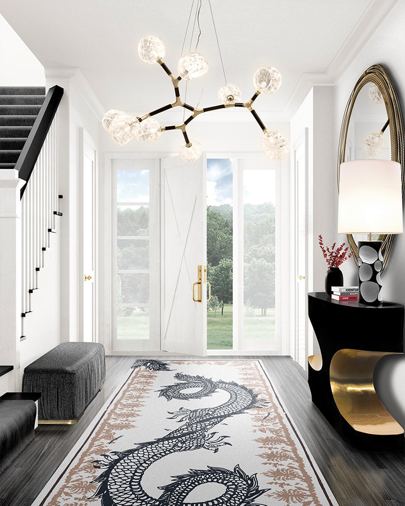 Candeeiro suspenso grande irregular multi-sombra - 2