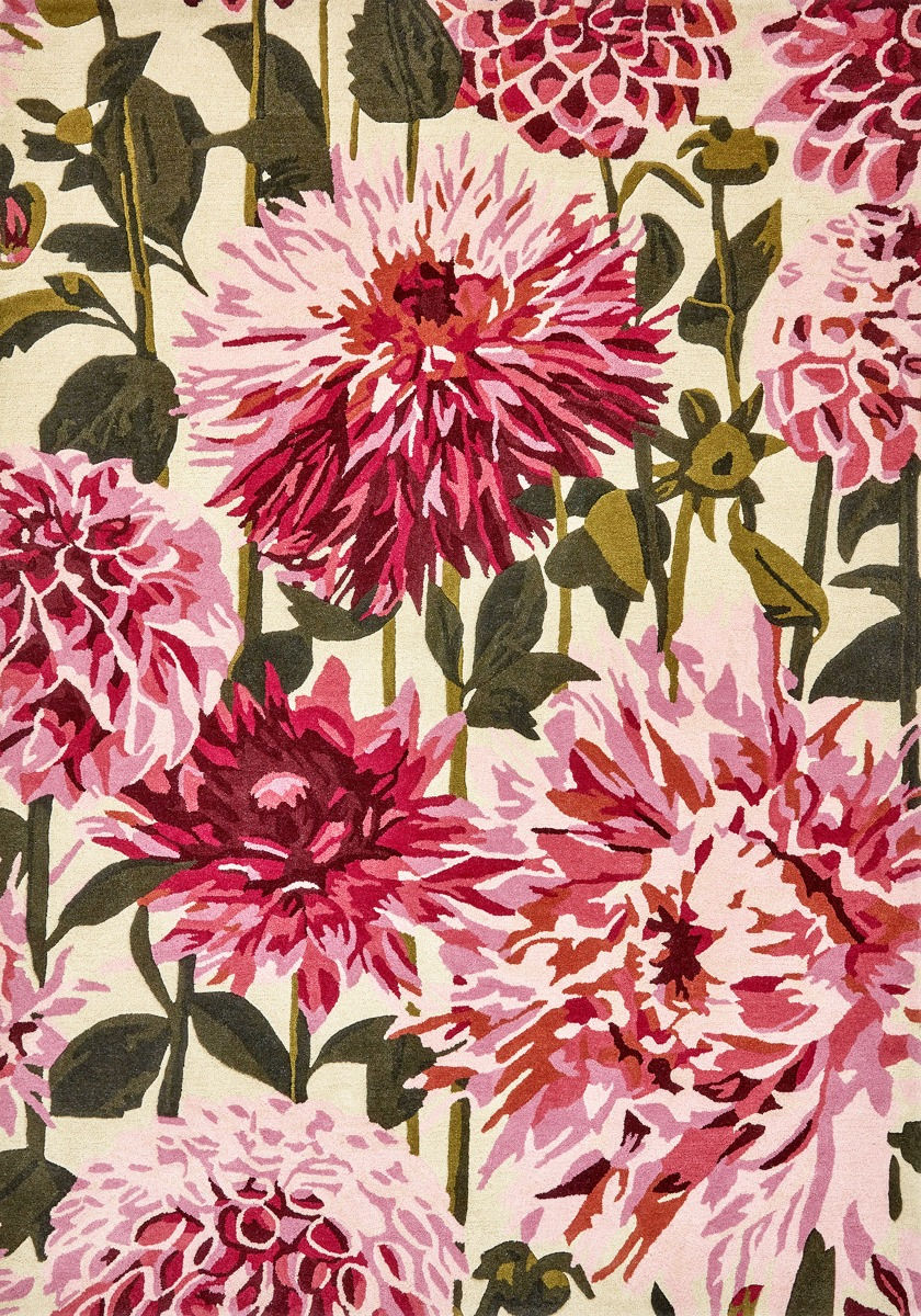 Tapete Dahlia Fúcsia/Palma | Tamanho: 140 × 200 cm