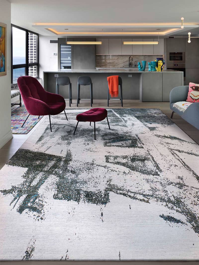 Tapete Green Rust Tecido à Mão