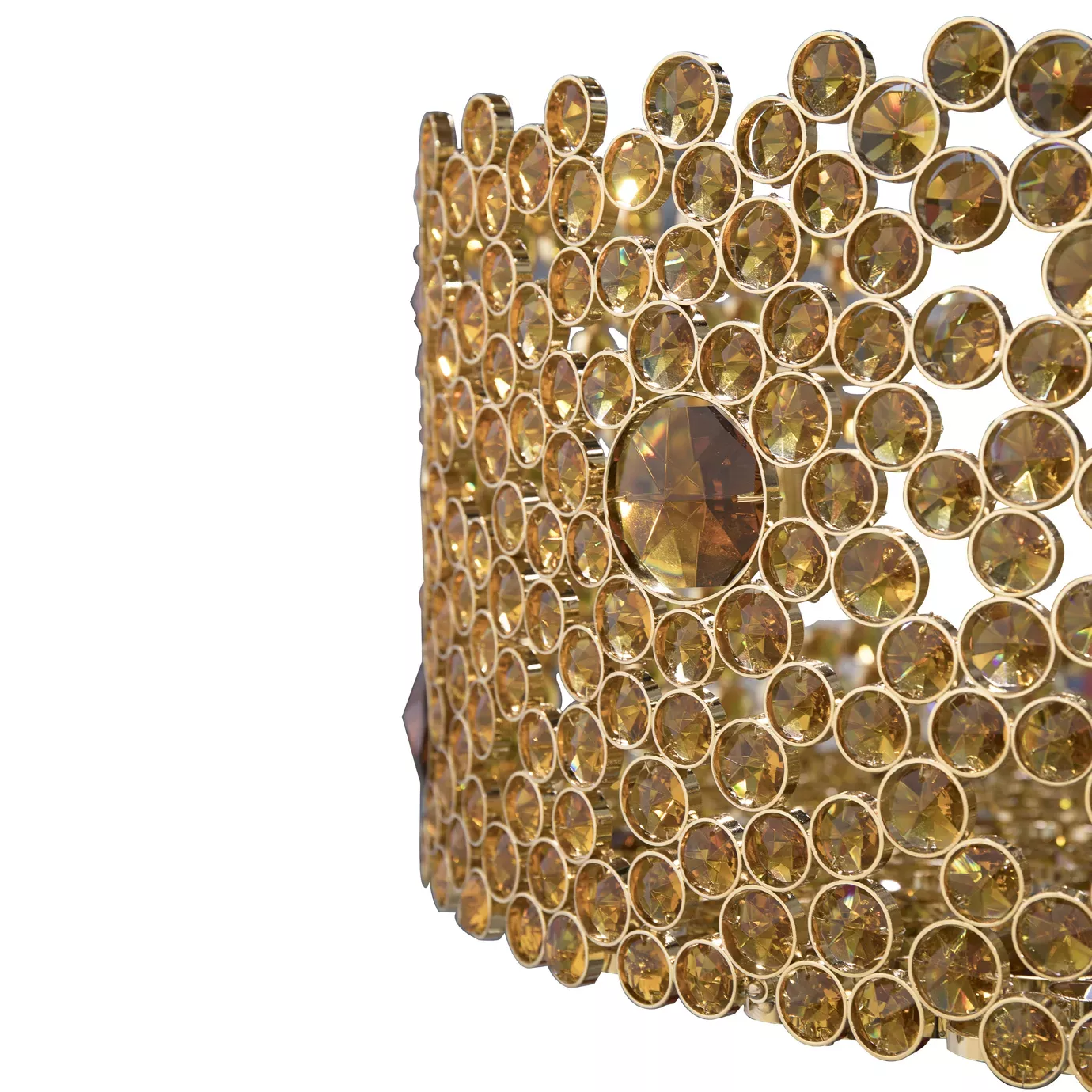 Lustre oval vidro bronze Eternelle