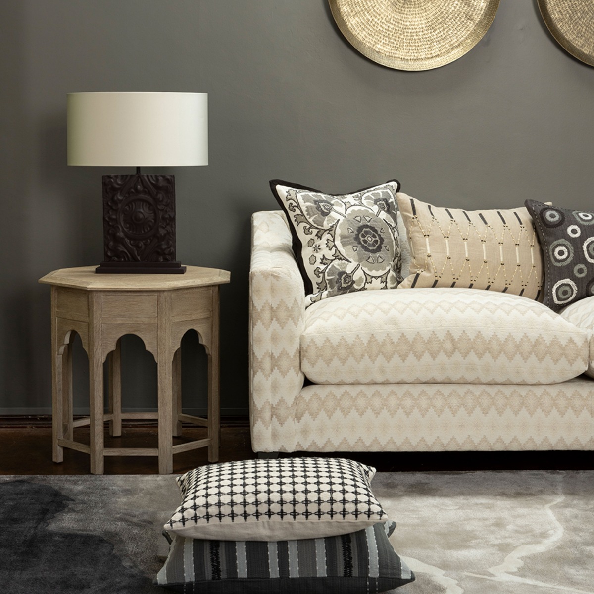 Almofada Lima Noir 60 × 40