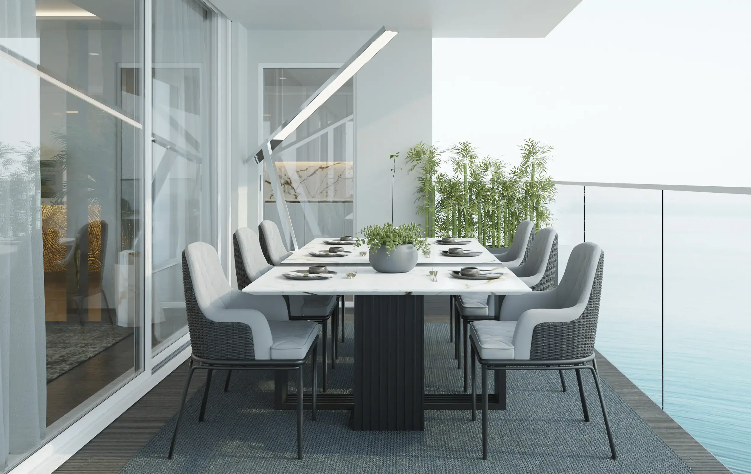 Mesa de jantar de exterior Whirlwind - 1