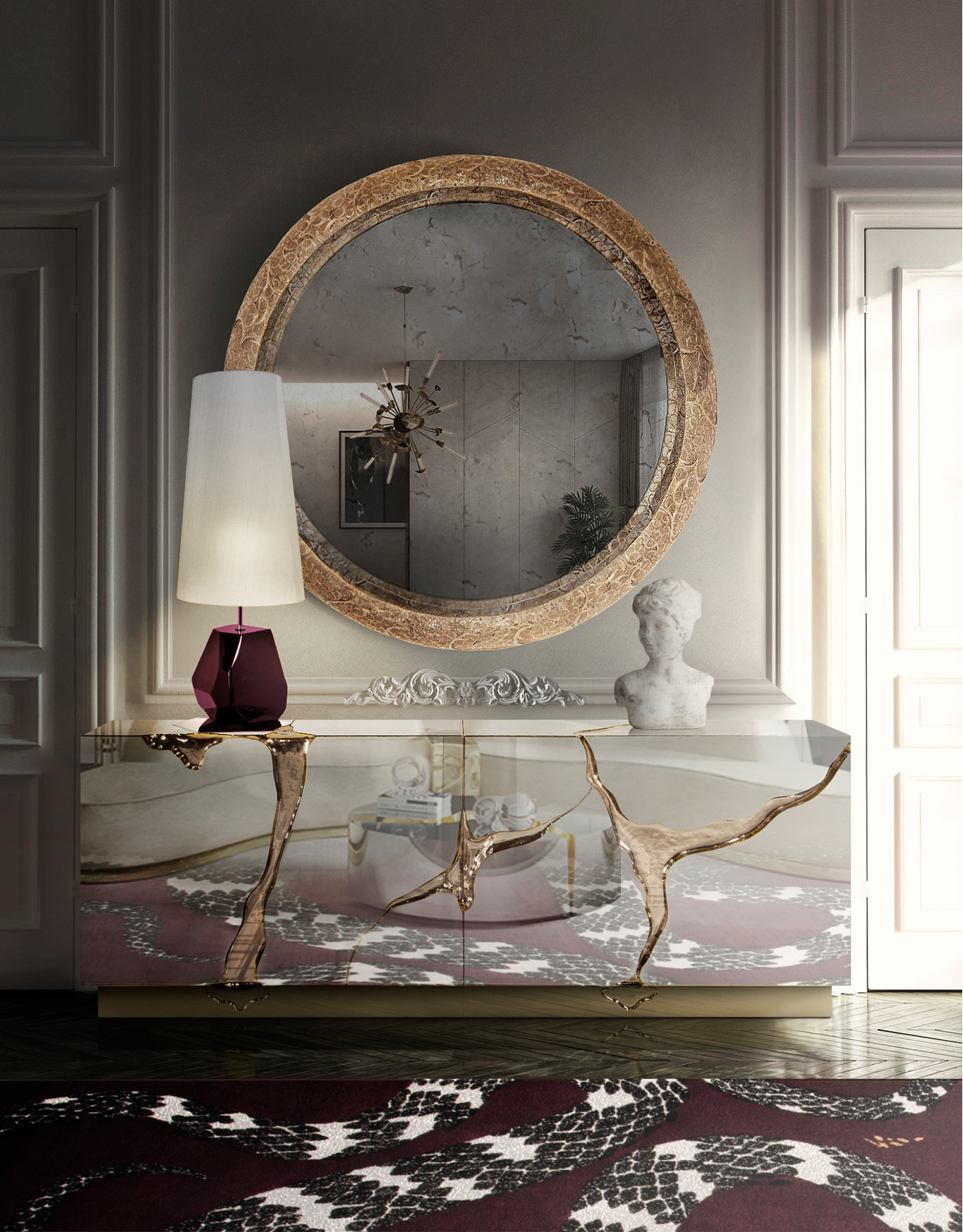 Espelho filigrana coroa II