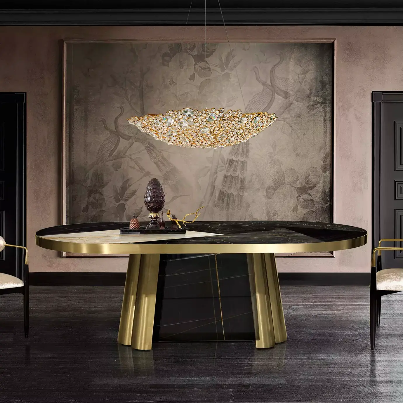 Lustre meia-lua Eternelle