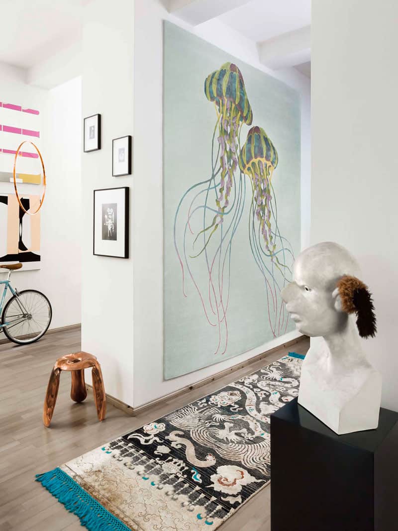 Tapete Jellyfish Feito à Mão