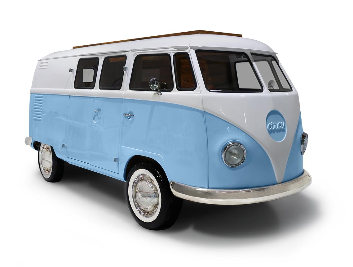 Conjunto de quarto caravana do viajante azul